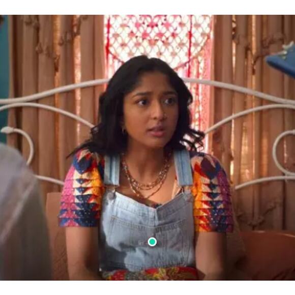 Farm Rio Lindeza Grafica Puff Sleeve Multi Smocked Mini Dress Womens Medium - Picture 8 of 8